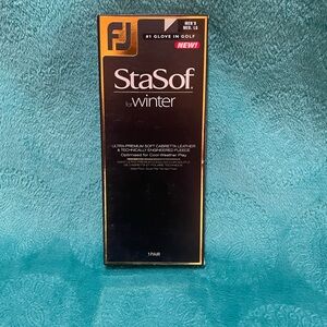 FootJoy StaSof Winter Golf Gloves in Black Packaging